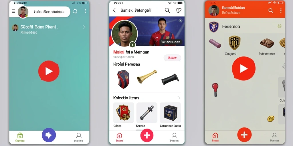 Tampilan utama A7777 yang menarik dan mudah dinavigasi.
