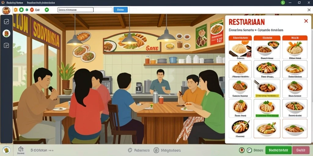 Tampilan antarmuka yang menarik dan user-friendly.