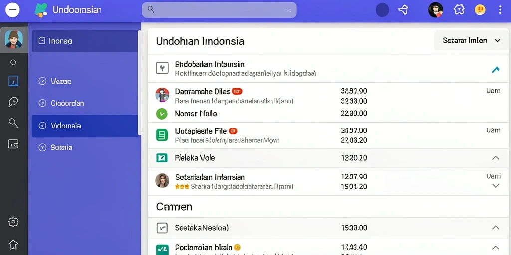 Screenshot utama dengan tampilan antarmuka yang menarik.