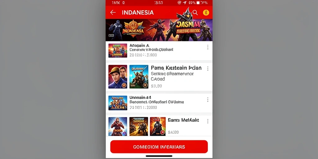 Tampilan antarmuka yang menarik dan user-friendly.