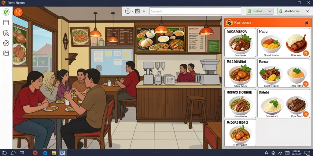 Tampilan awal yang menggugah selera.