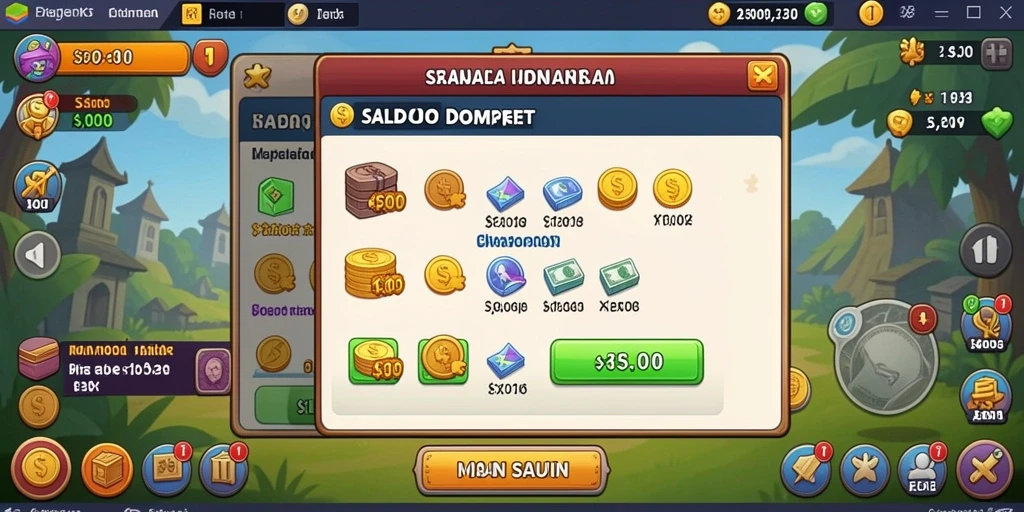Tampilan antarmuka QTGAME yang menarik dan intuitif.