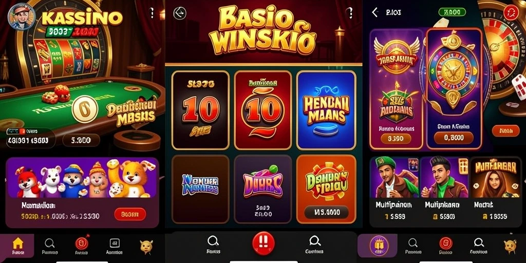 Tampilan mesin slot yang menarik dan berwarna-warni.